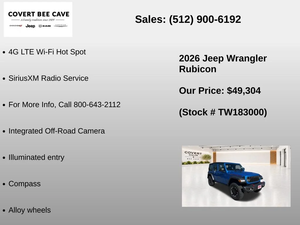 New 2026 Hydro Blue Pearl-Coat Exterior Paint Jeep Rubicon image 37