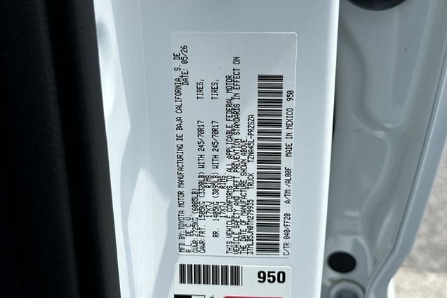 New 2026 Ice Cap Toyota  SR5 image 25