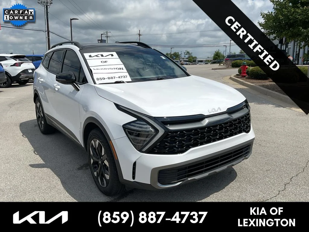 Used 2024 Glacial White Pearl Kia X-Line image 1