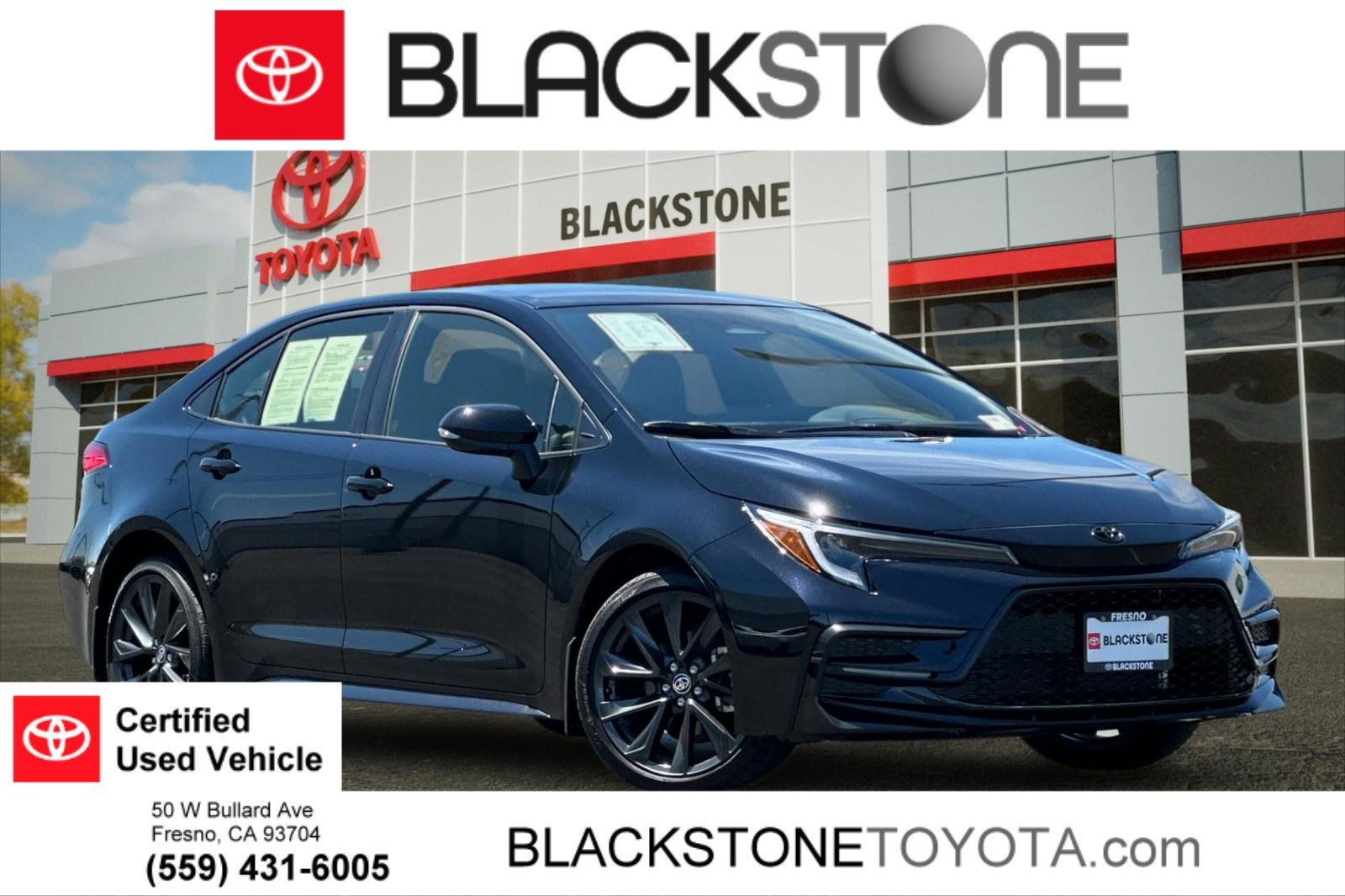 Certified Used 2026 Midnight Black Metallic Toyota SE image 1