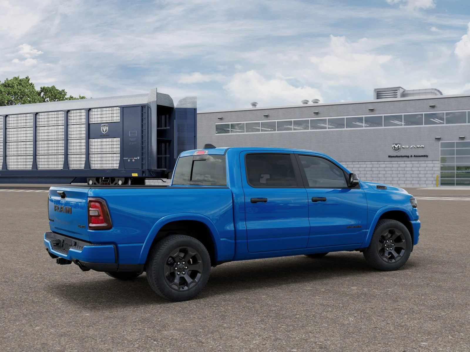 New 2026 Hydro Blue Pearl-Coat Exterior Paint RAM Big Horn/Lone Star image 2