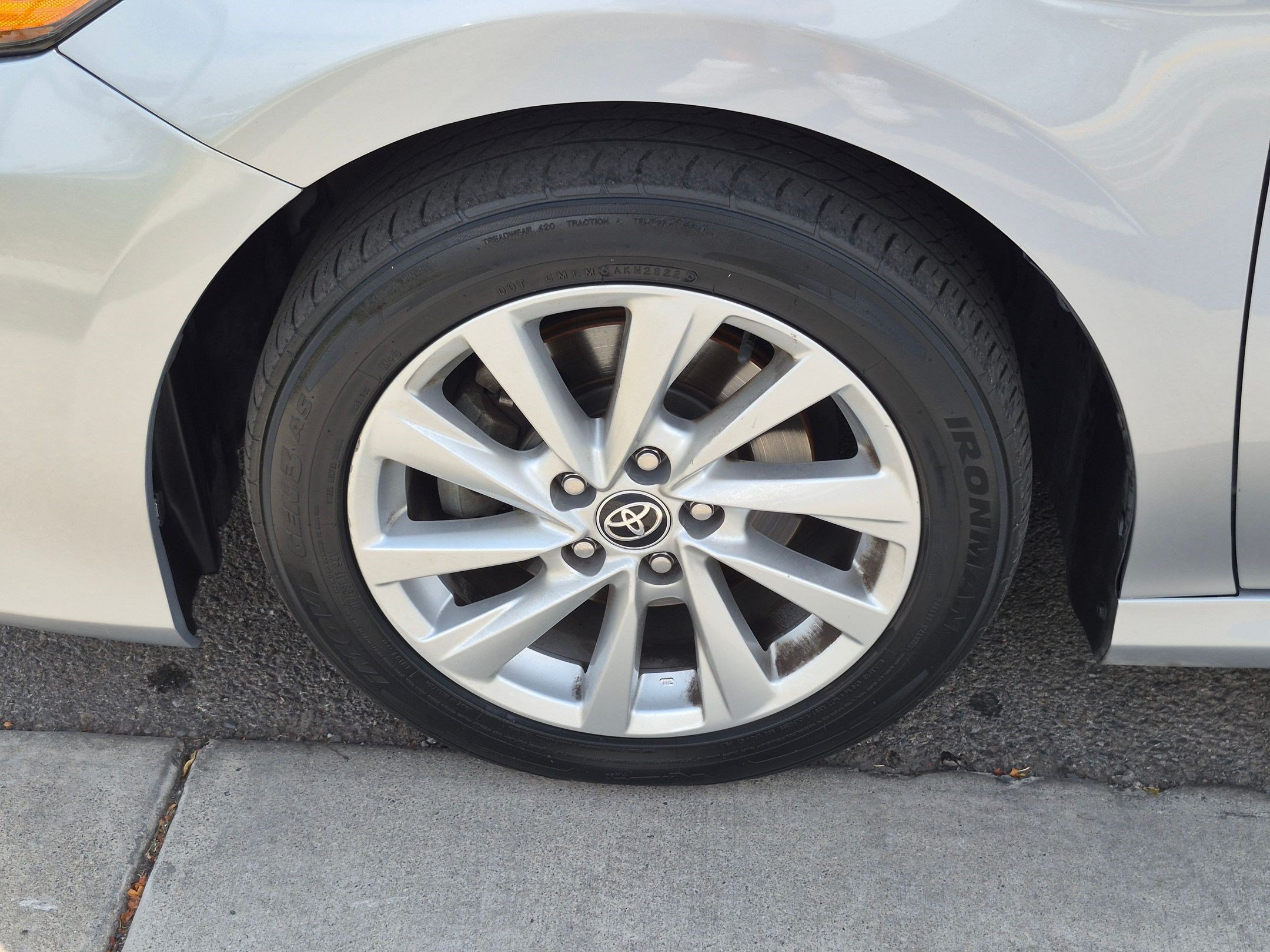 Used 2021 Celestial Silver Metallic Toyota LE image 10