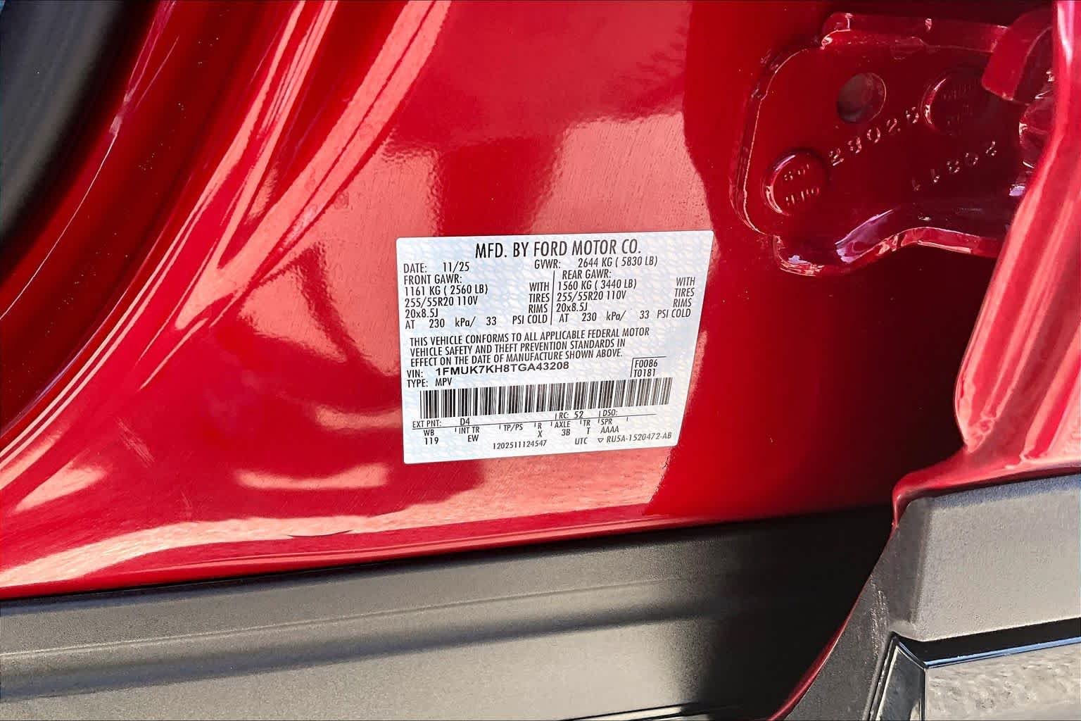 Used 2026 Rapid Red Metallic Tinted Clearcoat Ford ST-Line image 35