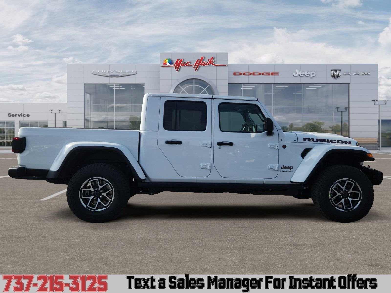 New 2026 Bright White Clear-Coat Exterior Paint Jeep Rubicon image 6