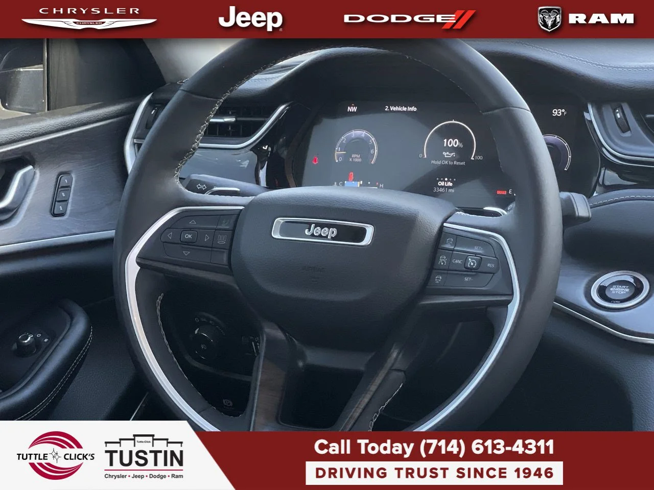 Used 2023 Bright White Clearcoat Jeep Limited image 24