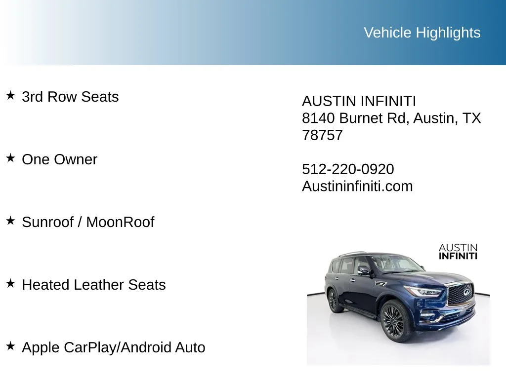Used 2023 Blue INFINITI Premium Select image 9
