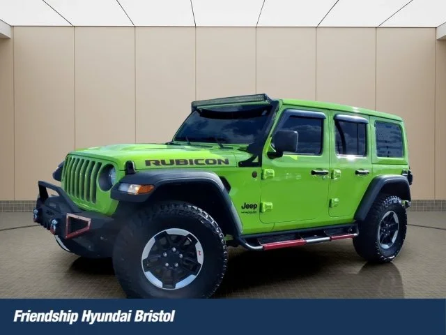 Used 2021 Green Jeep Unlimited Rubicon image 1