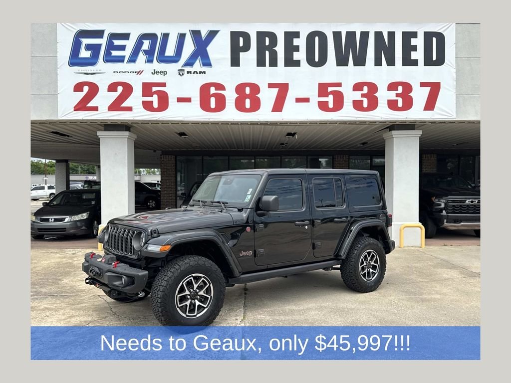 Used 2024 Black Jeep Rubicon X image 1