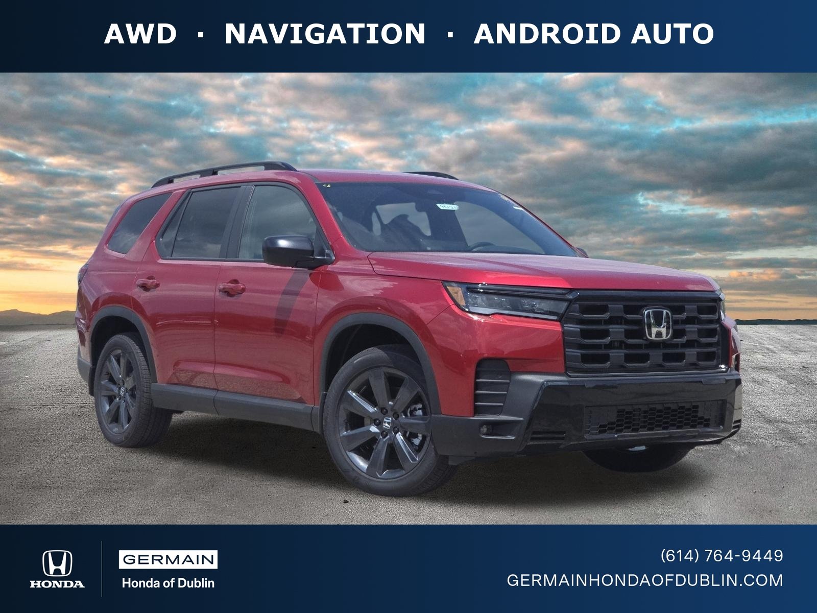 New 2026 Radiant Red Metallic II Honda Sport image 1