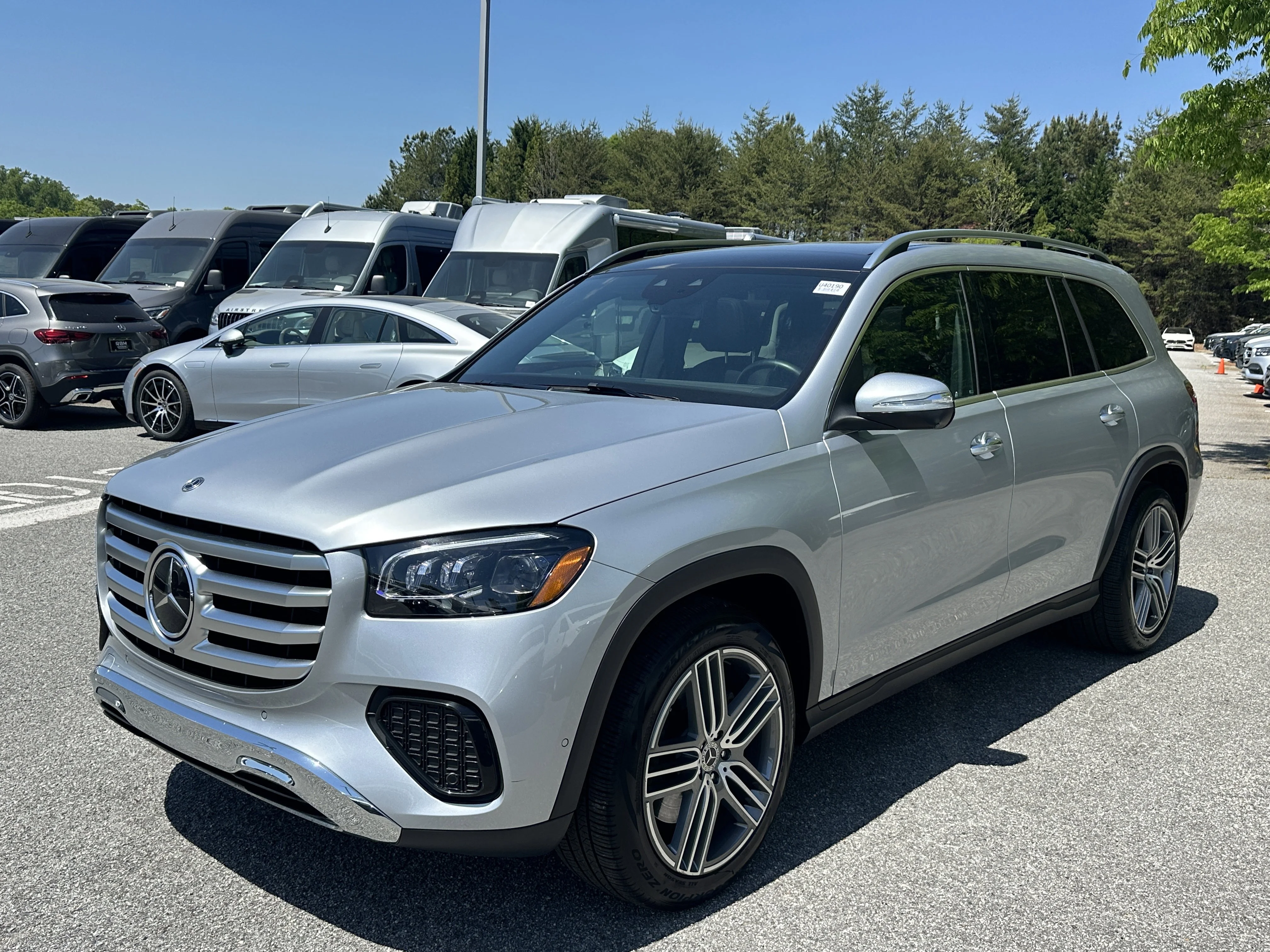 Certified Used 2025 Cirrus Silver Metallic Mercedes-Benz GLS 450 image 4