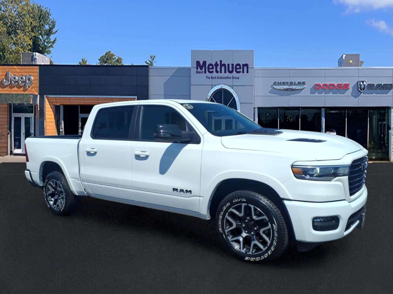 Used 2025 Bright White Clearcoat Ram Laramie image 3