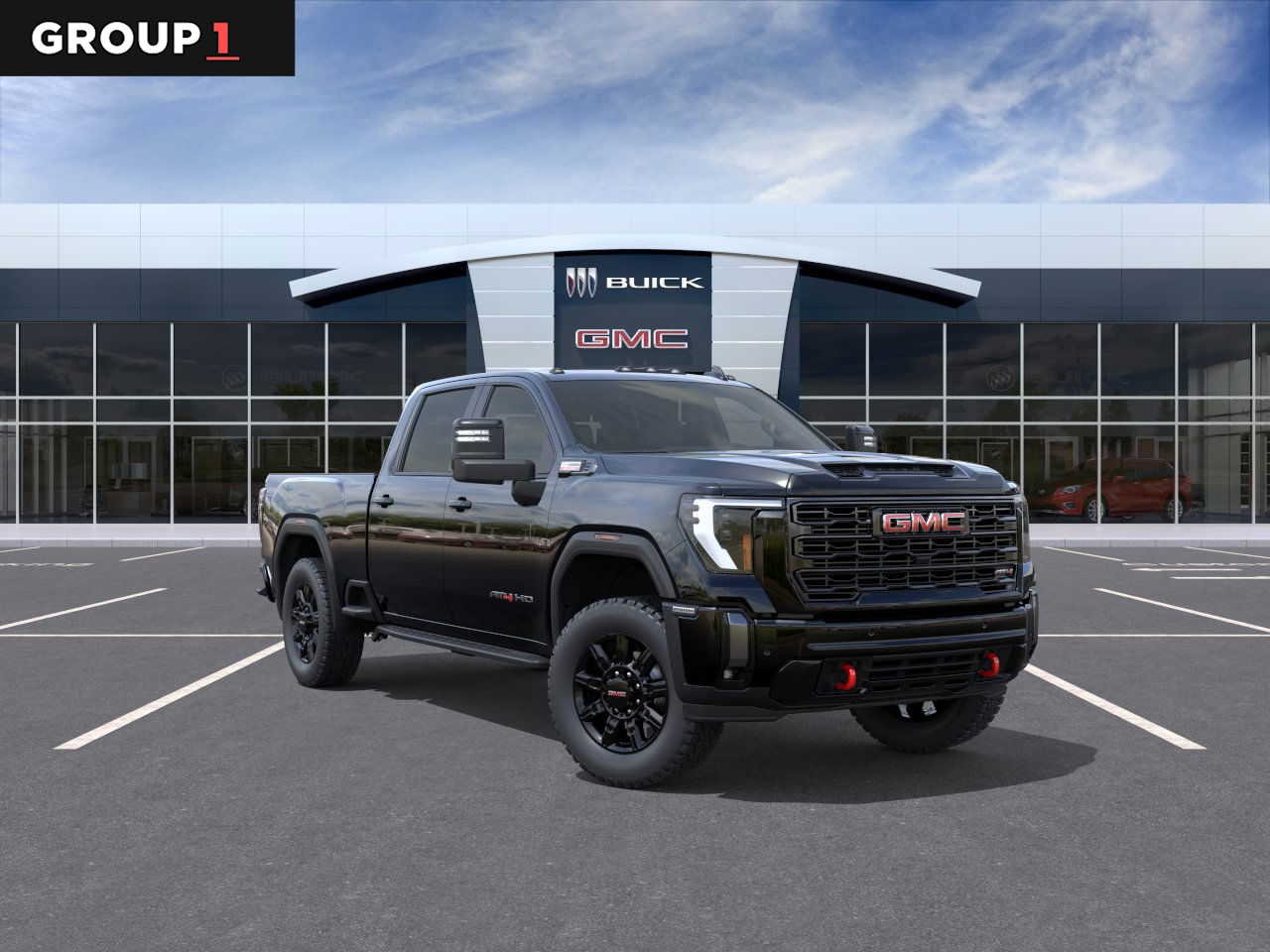 Onyx Black 2026 GMC Sierra 2500HD AT4 Crew Cab 4WD Pickup Truck Four-Wheel Drive