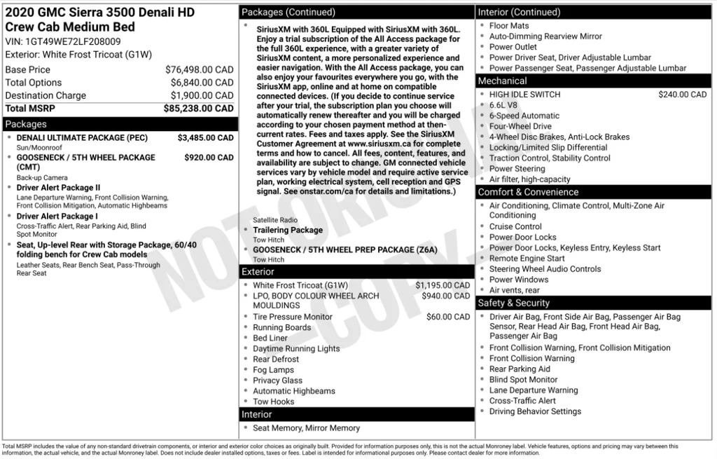 Used 2020 White GMC Denali image 2