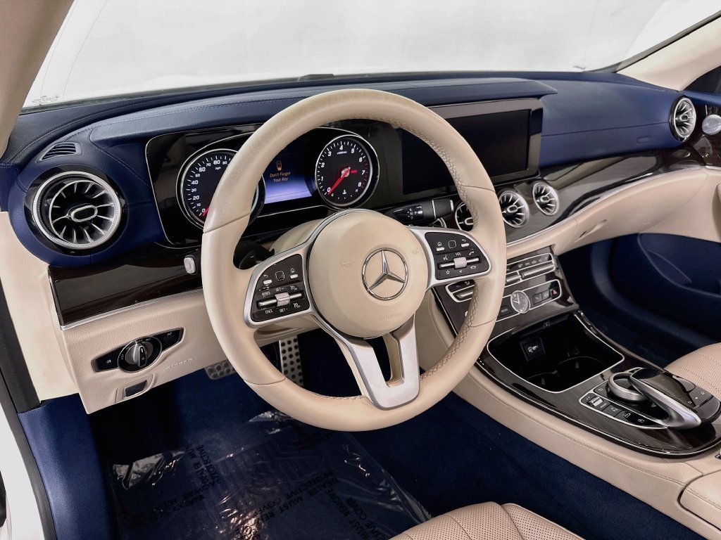 Used 2019 White Mercedes-Benz E 450 CONVERTIBLE BLUE TOP YACHT BLUE LEATHER INT. image 9