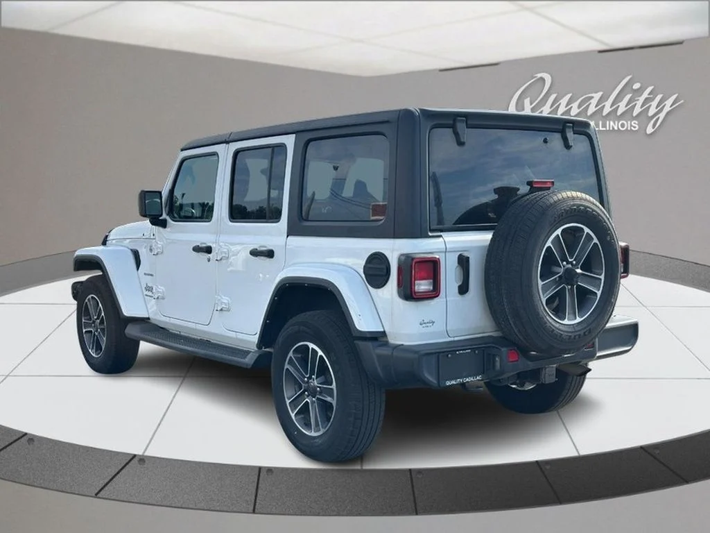 Used 2023 Bright White Clearcoat Jeep Sahara image 6
