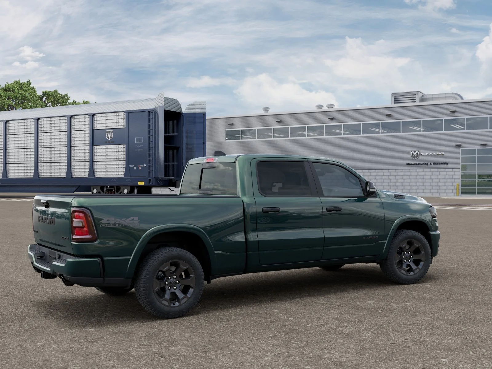 New 2027 Serrano-Green Metallic Exterior Paint RAM Big Horn/Lone Star image 3