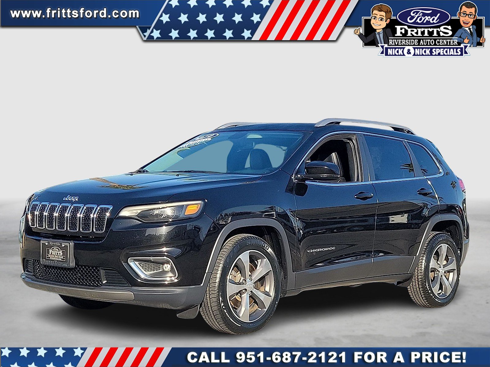 Certified Used 2019 Diamond Black Jeep Limited FWD image 1