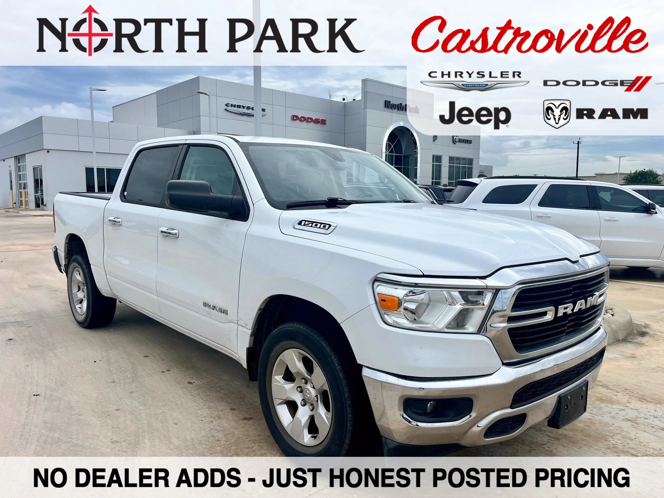 Used 2020 White Ram Big Horn/Lone Star image 1