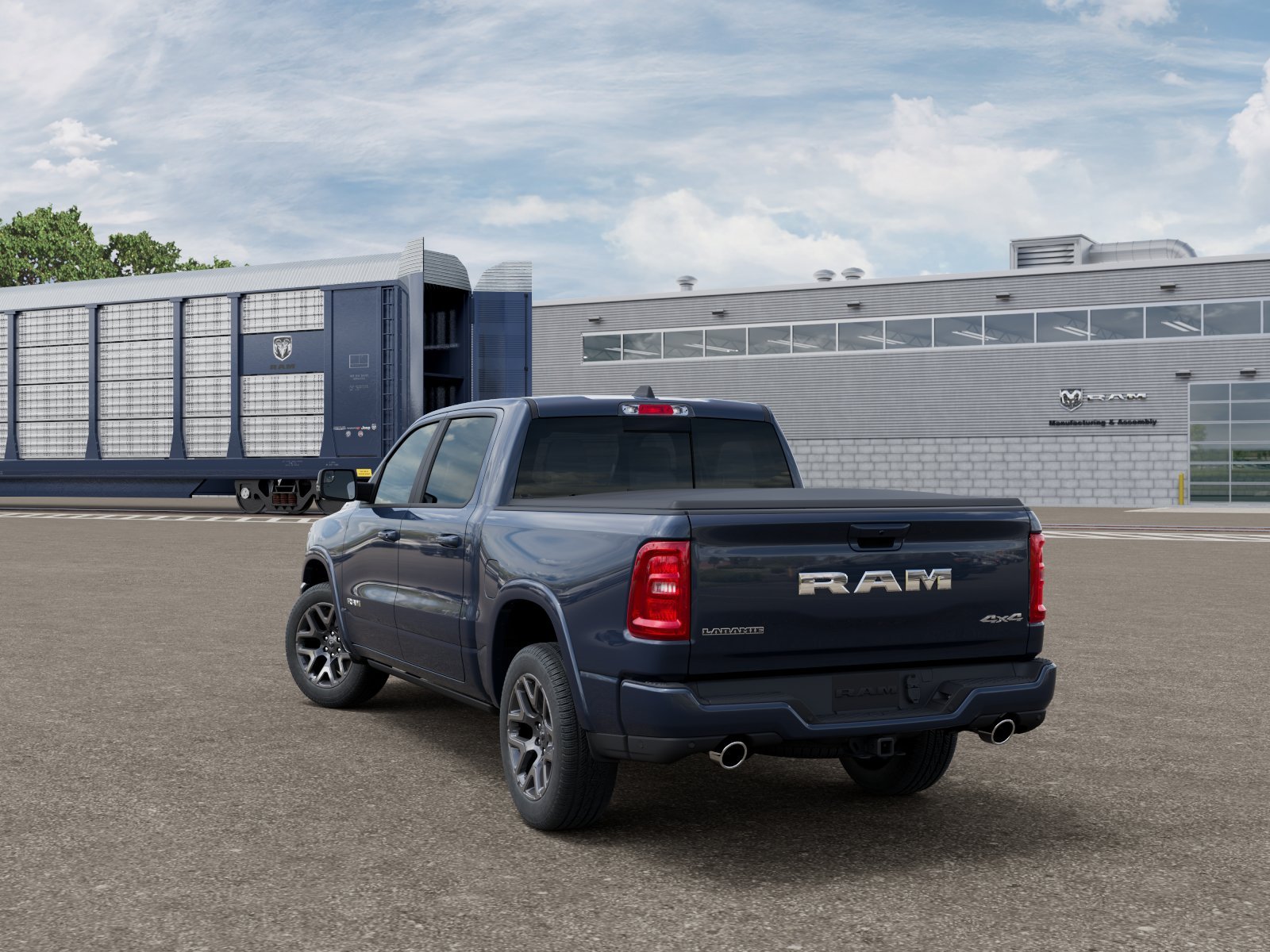 New 2026 Forged Blue Metallic Exterior Paint RAM LARAMIE image 3