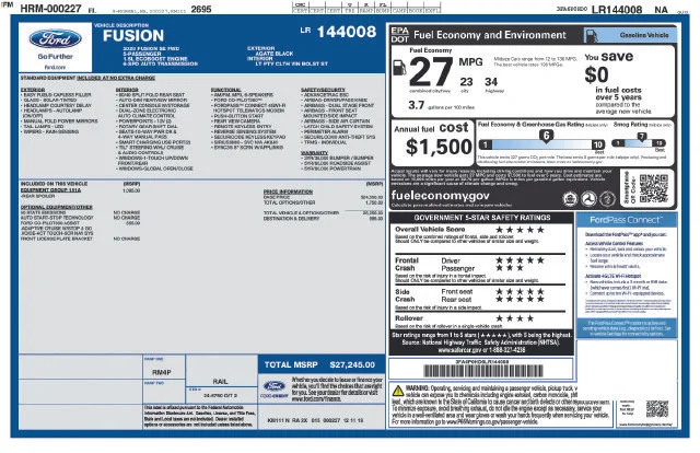 Used 2020 Black Ford SE image 36