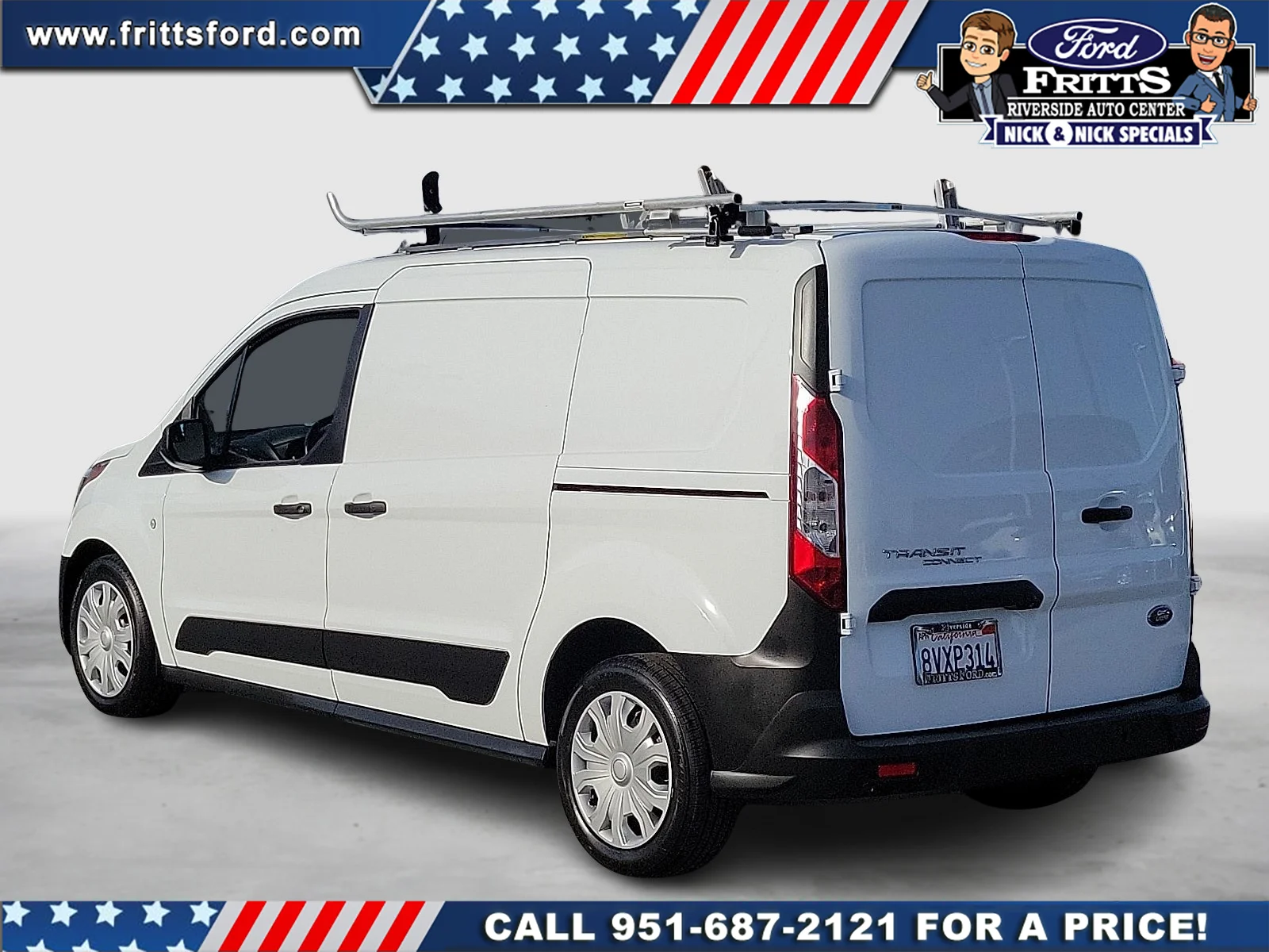 Certified Used 2021 Frozen White Ford XL Cargo Van image 3