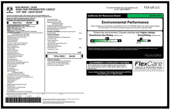 Used 2026 Bright White Clearcoat Ram Tradesman image 5