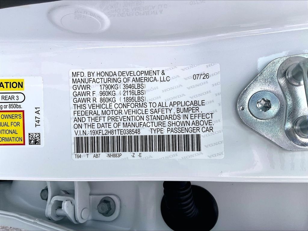 New 2026 Platinum White Pearl Honda Sport image 18