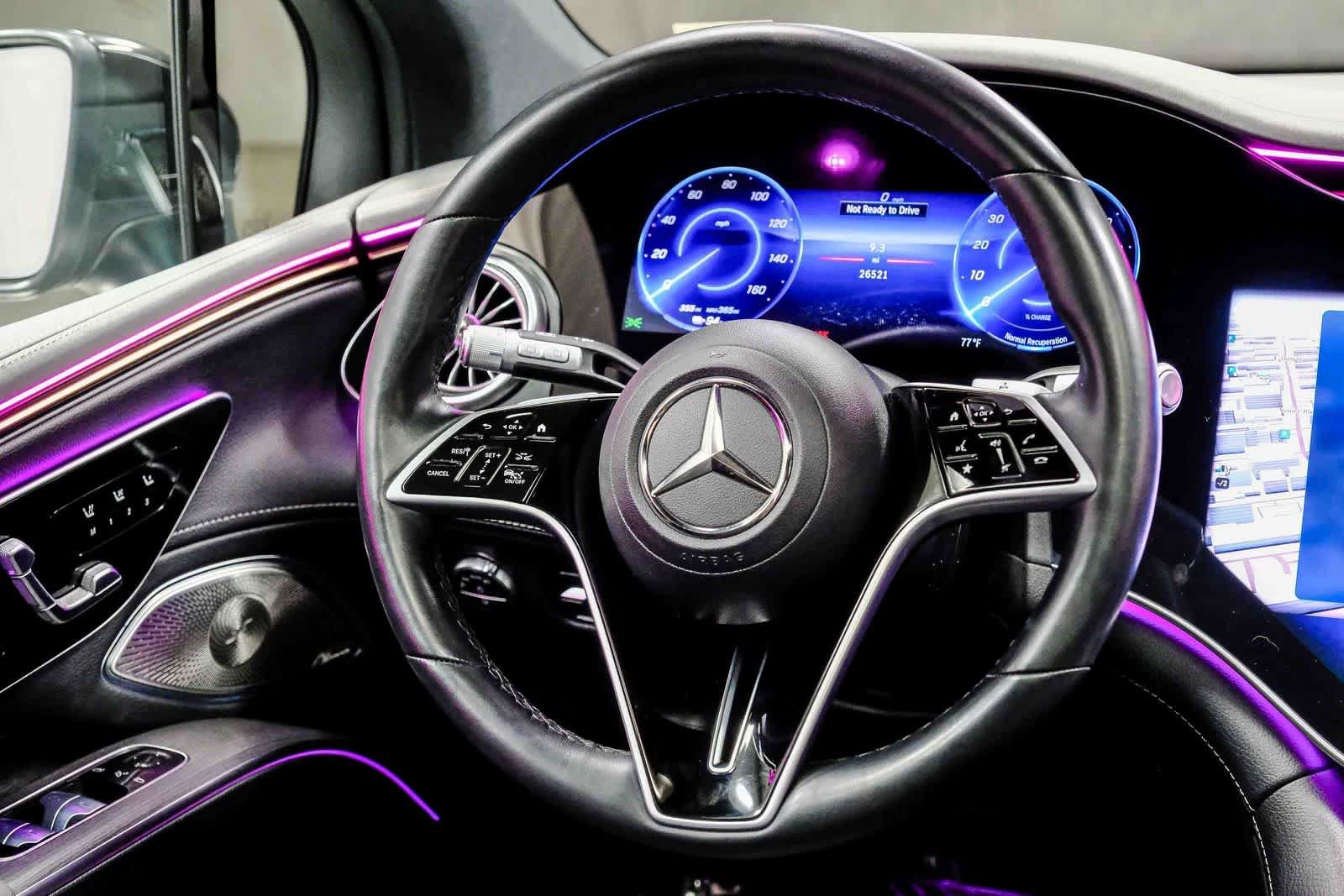 Certified Used 2024 Obsidian Black Metallic Mercedes-Benz EQS 450+ image 17