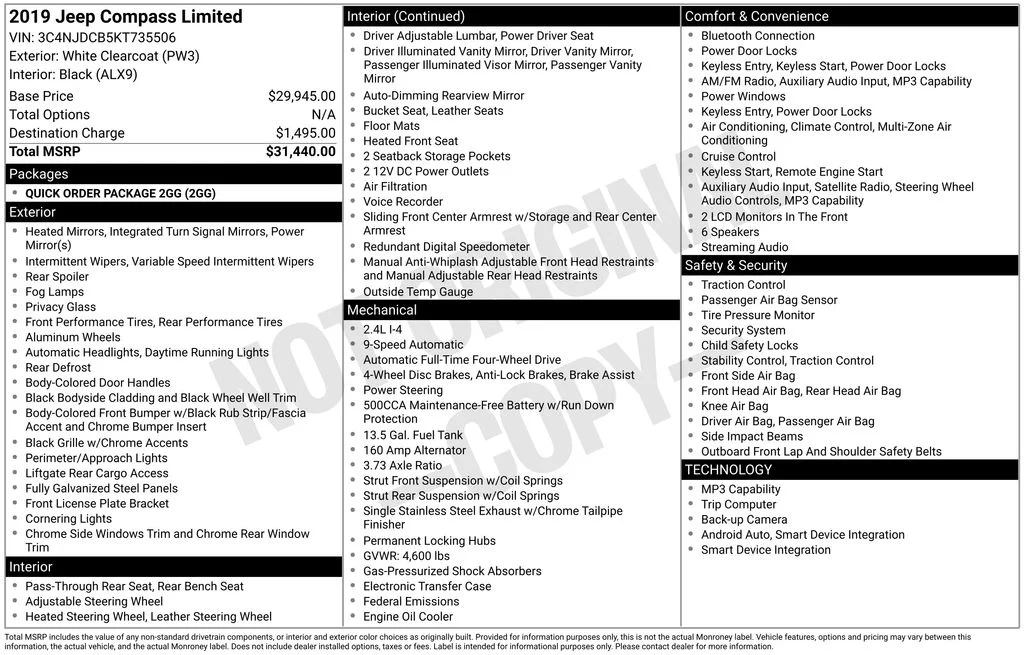 Used 2019 White Jeep Limited image 26