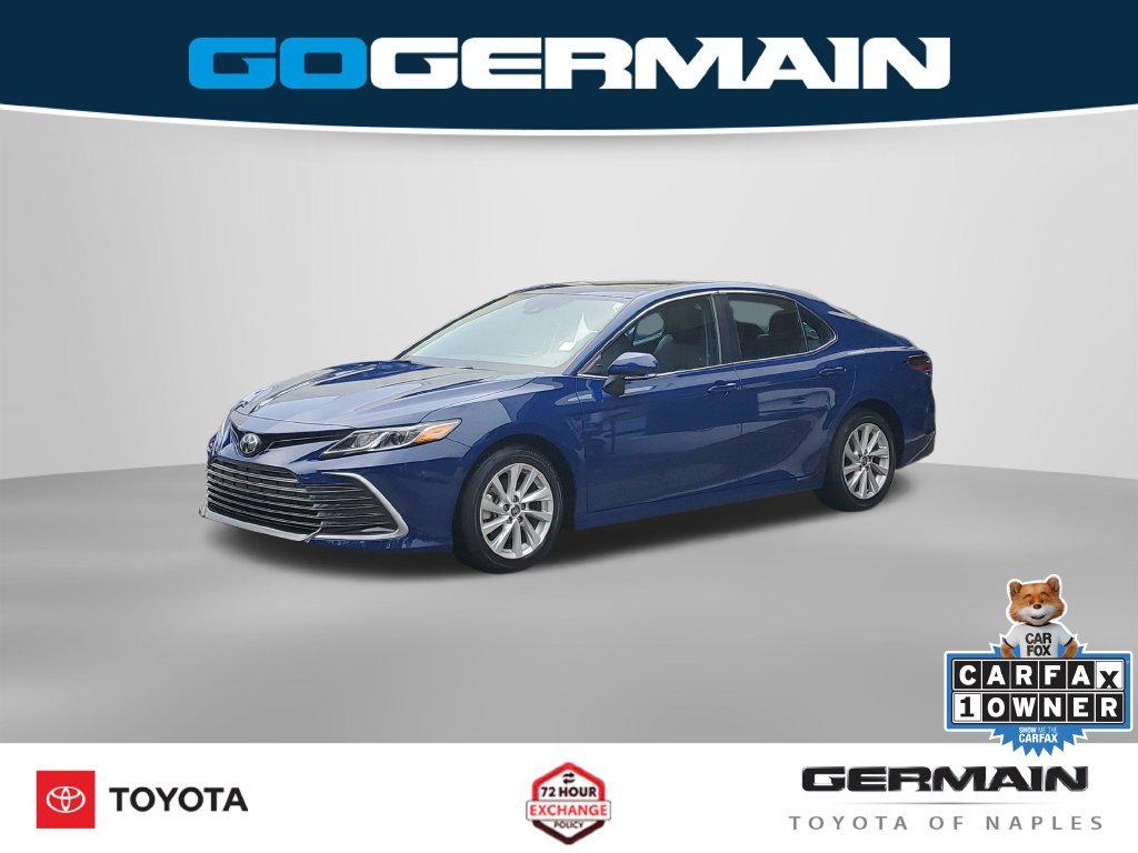 Certified Used 2024 Blue Toyota LE image 1