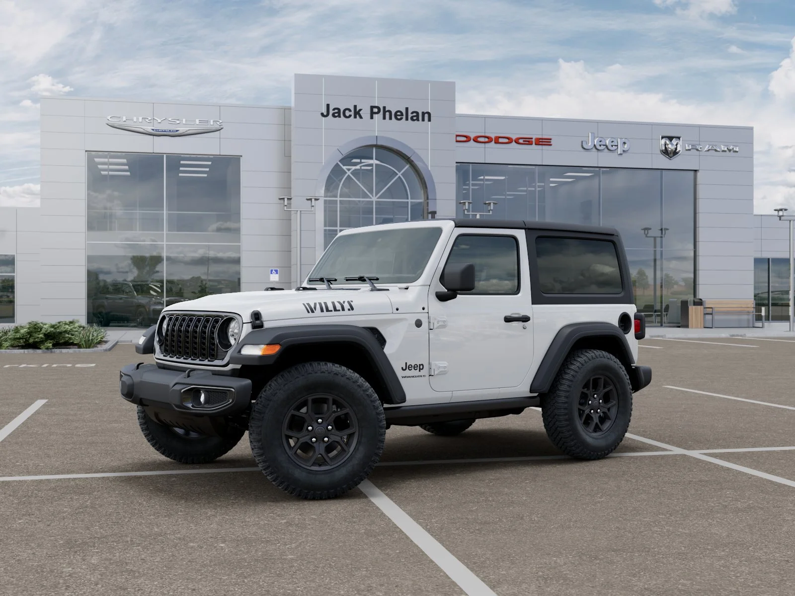 New 2026 Bright White Clear-Coat Exterior Paint Jeep Willys image 23