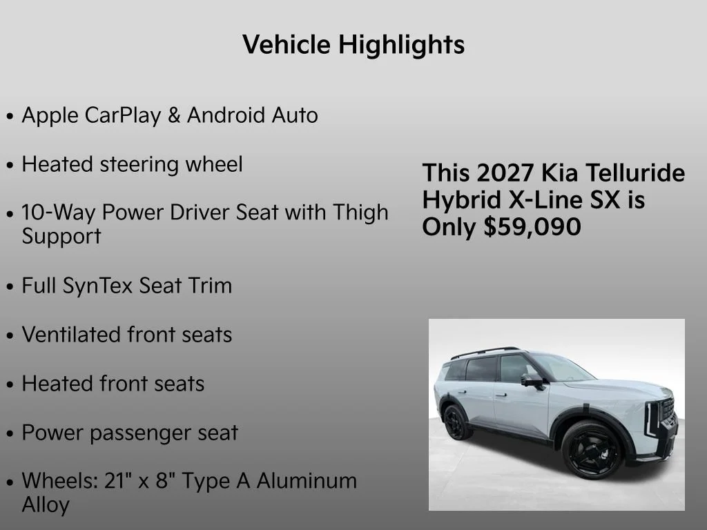 New 2027 Wolf Gray Kia X-Line SX image 36