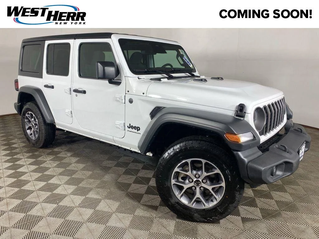 Used 2026 Bright White Clearcoat Jeep Sport S image 1