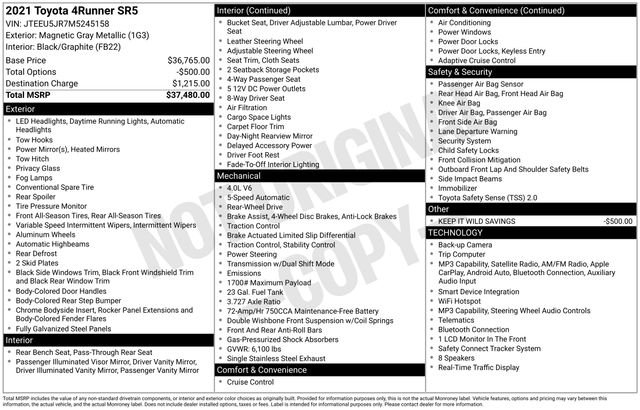 Used 2021 Gray Toyota SR5 image 9