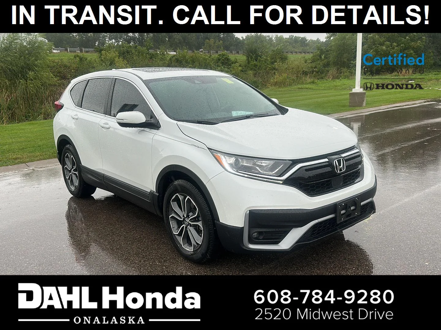Used 2022 Platinum White Pearl Honda EX-L image 1