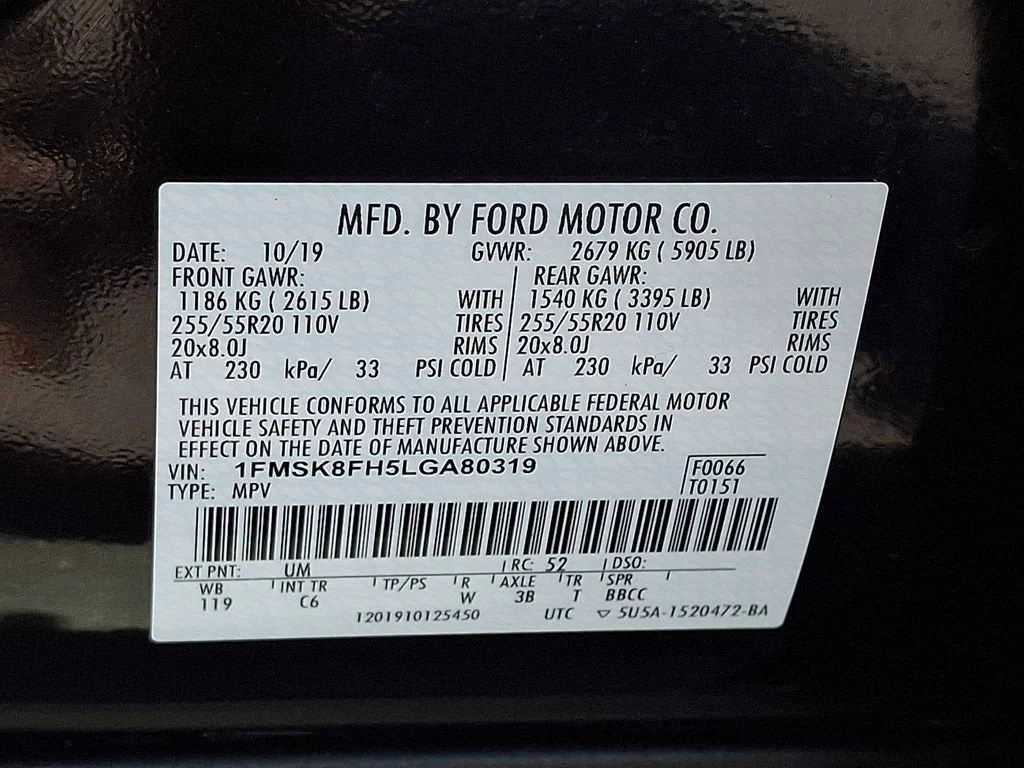 Used 2020 Black Ford Limited image 61
