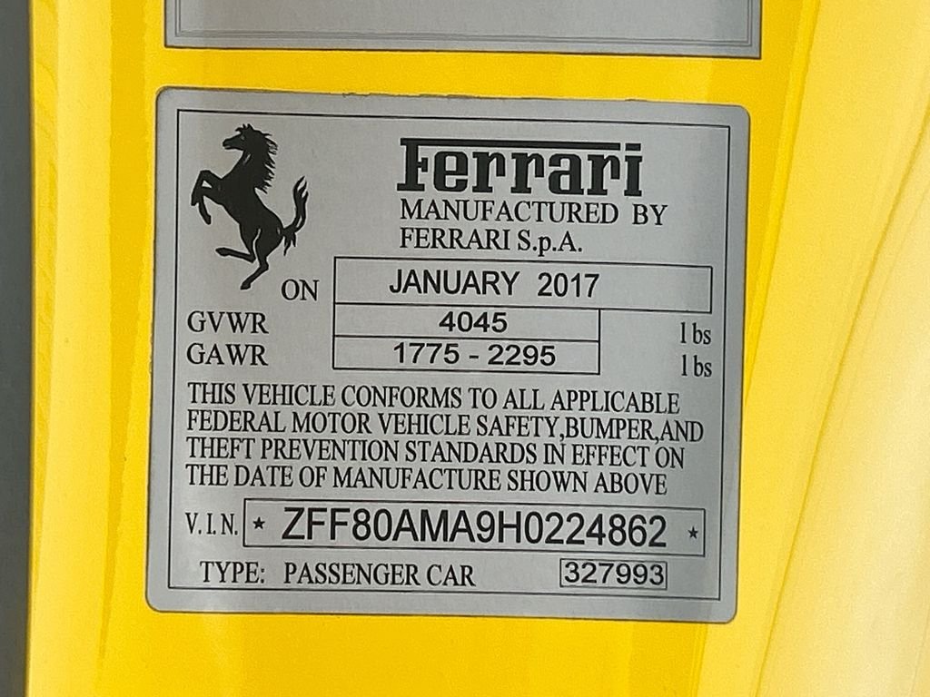 Used 2017 Yellow Ferrari  image 38
