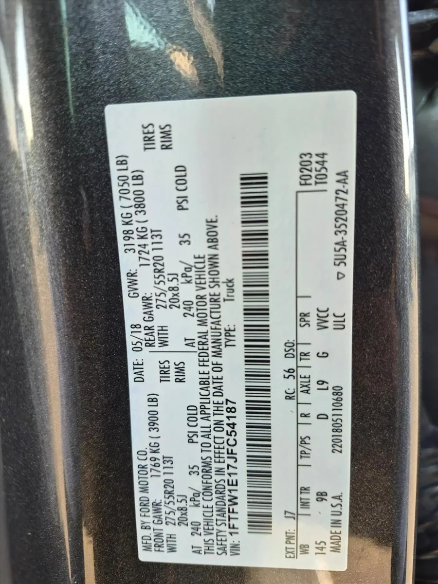 Certified Used 2018 Magnetic Metallic Ford Platinum image 25