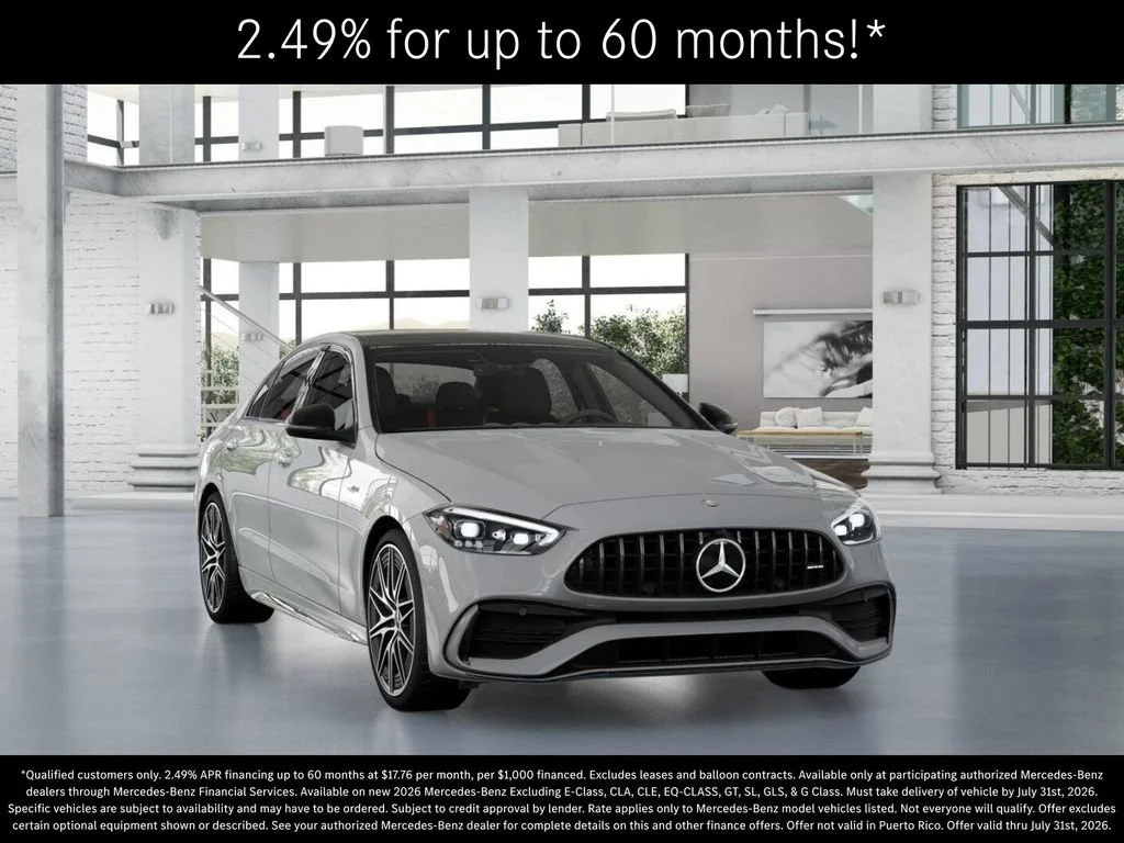 New 2026 MANUFAKTUR Alpine Grey Mercedes-Benz AMG® C 43 4MATIC Sedan image 51