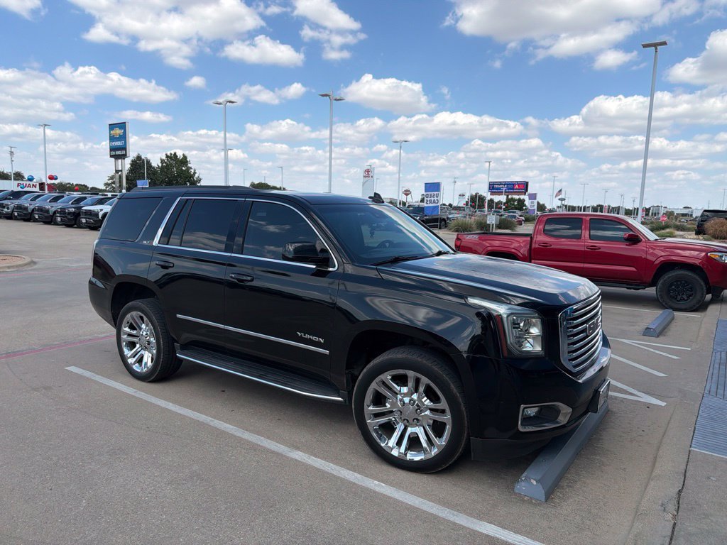 Used 2018 ONYX BLACK GMC SLT image 1