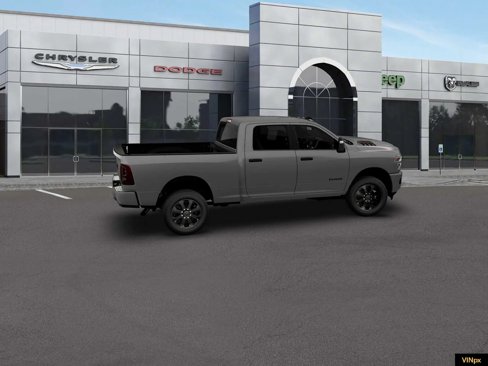 New 2026 Ceramic Gray Clear-Coat Exterior Paint RAM Big Horn image 5