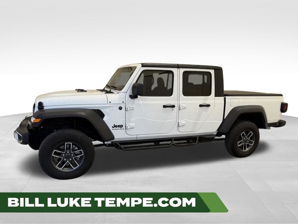 Used 2025 Bright White Clearcoat Jeep Sport image 1