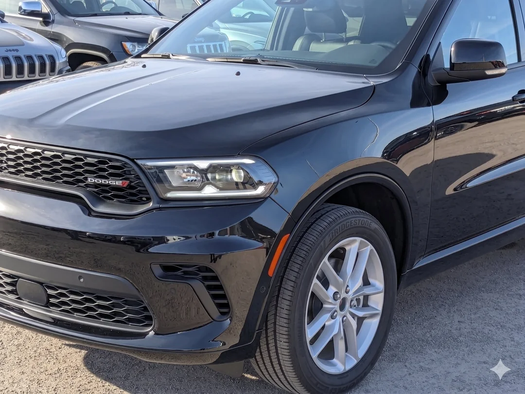 New 2026 Black Dodge GT Plus - - AWD - GT Plus Pkg (2BH) - 2nd Row Captain Chairs - Leather?Faced Bucket Seats & More! image 9