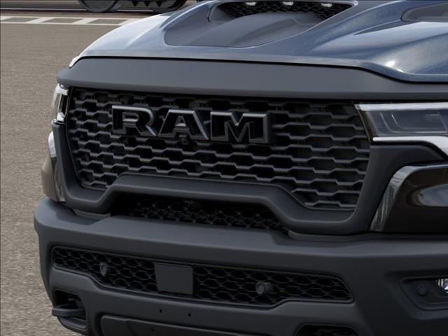 New 2026 Diamond Black Crystal Pearl-Coat Exterior Paint RAM RHO Crew Cab 4x4 5