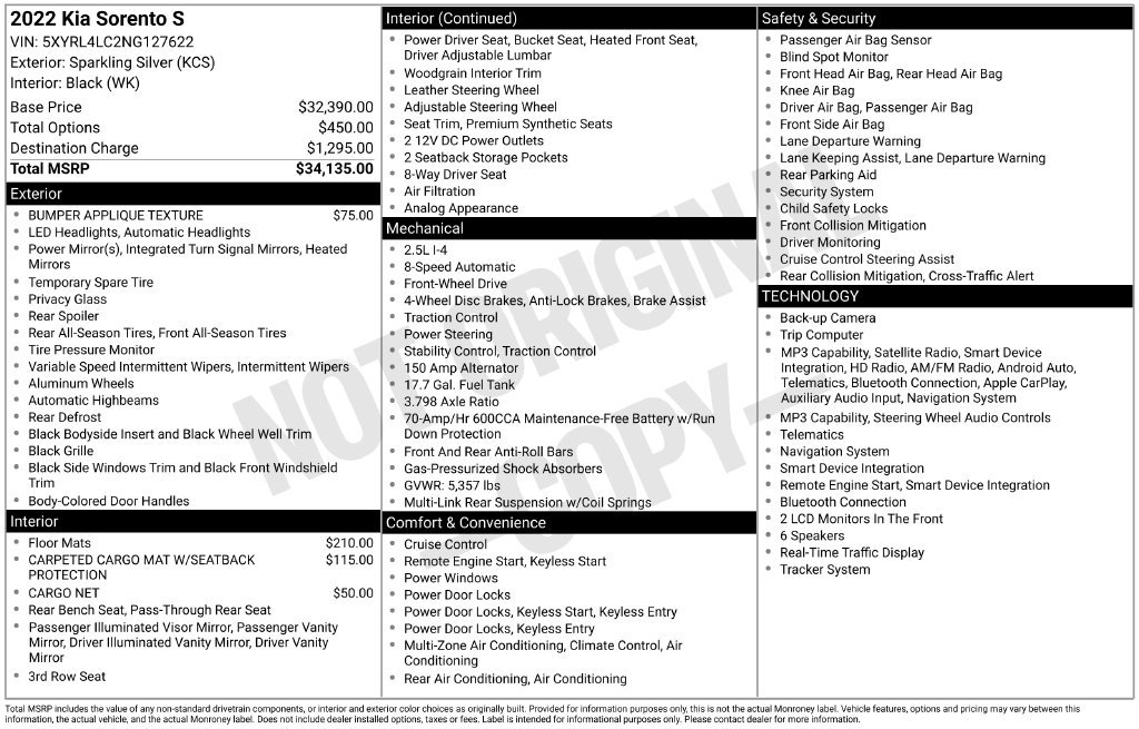 Used 2022 Silver Kia S image 2