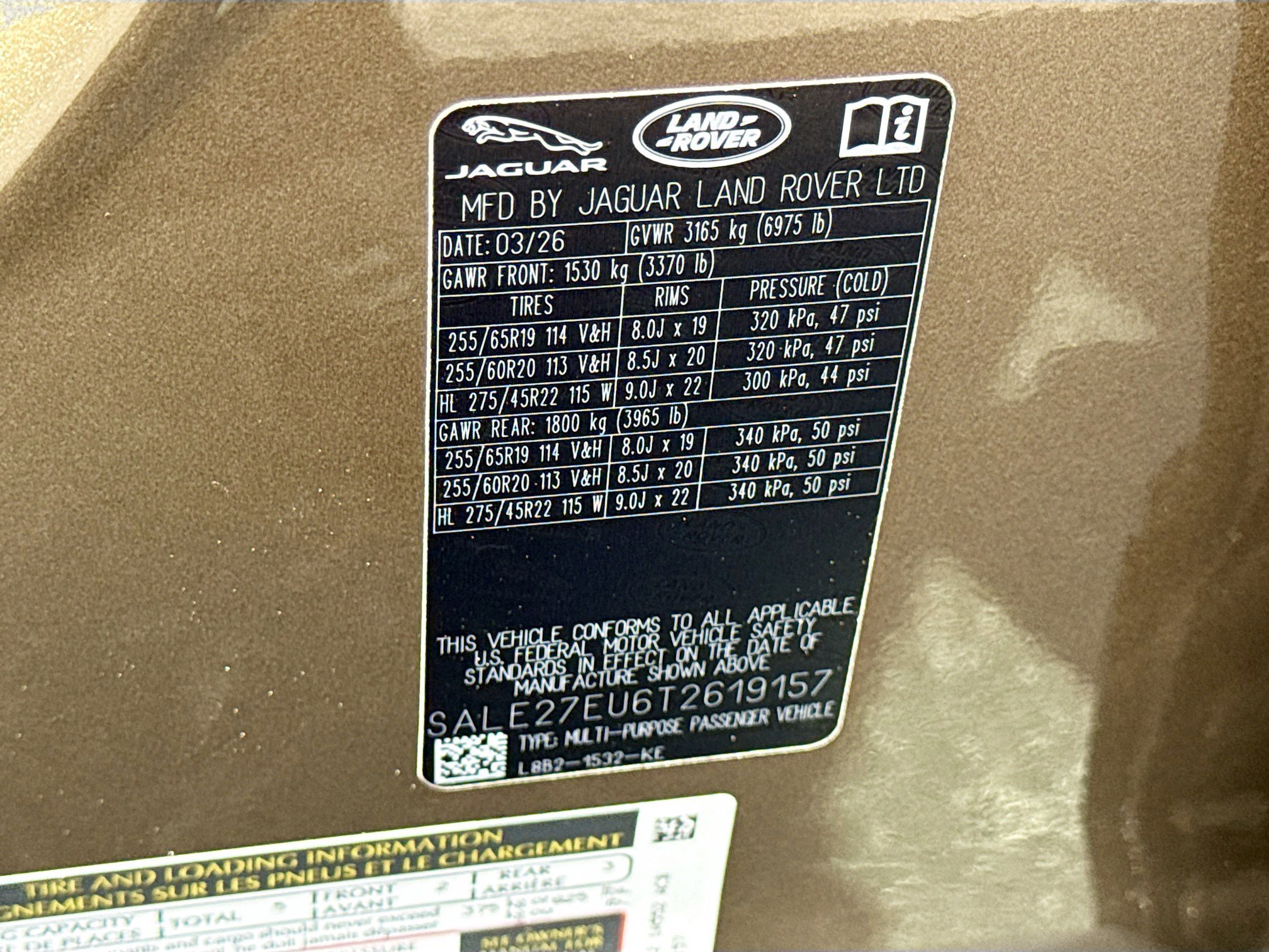 New 2026 Gondwana Stone LAND ROVER X-Dynamic SE image 43