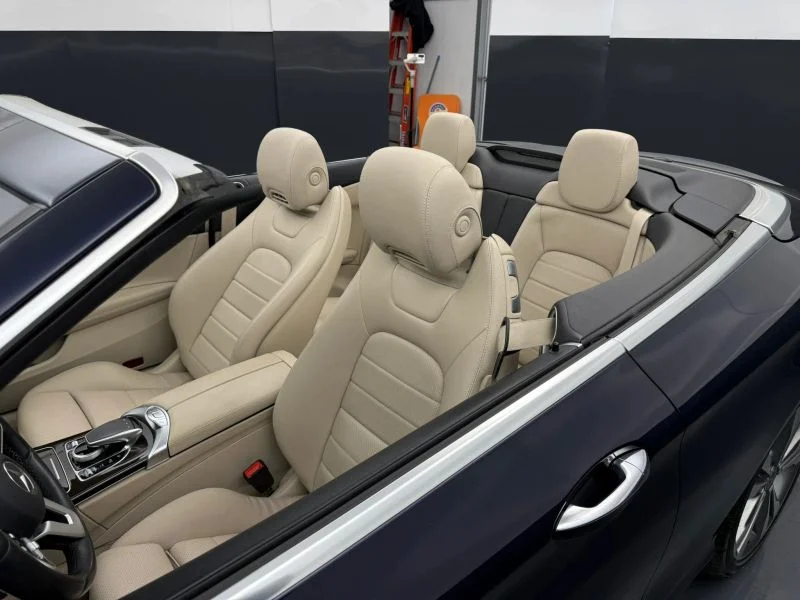 Used 2019 Blue Mercedes-Benz C 300 4MATIC® Cabriolet 2D image 43