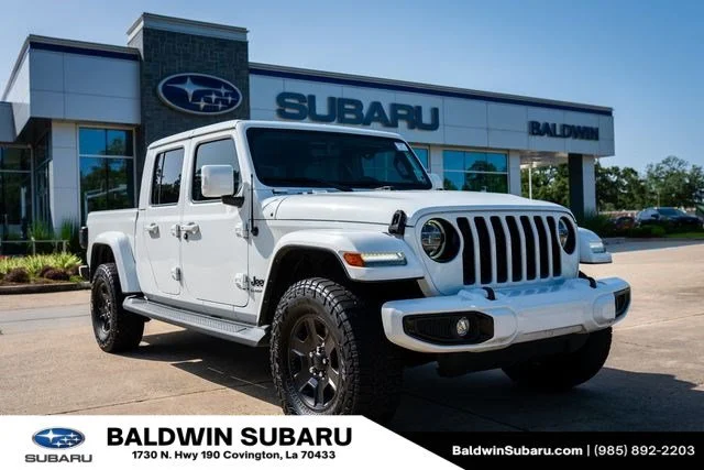 Used 2022 Bright White Clearcoat Jeep High Altitude image 1