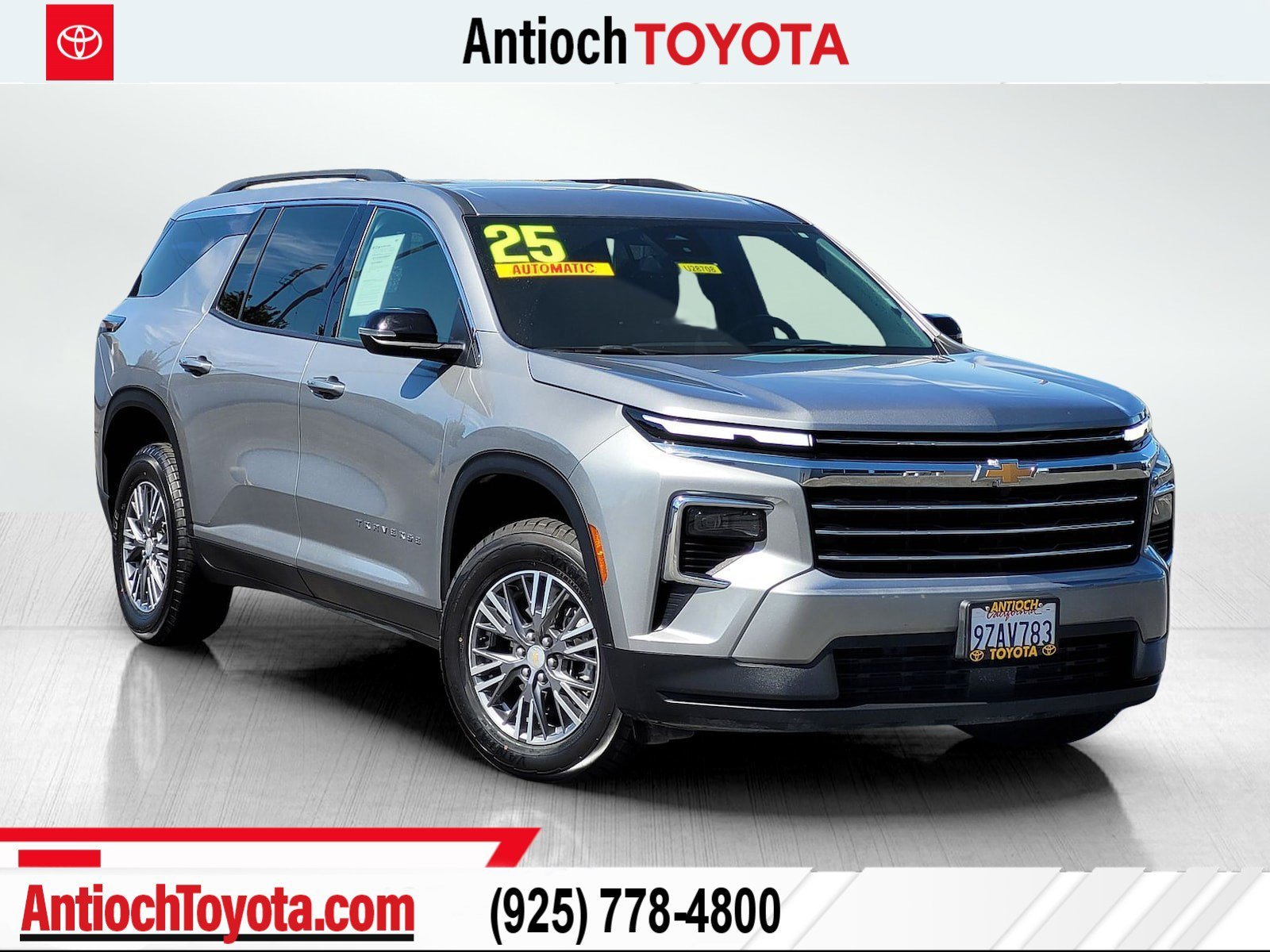 Used 2025 Sterling Gray Metallic Chevrolet AWD LT image 1