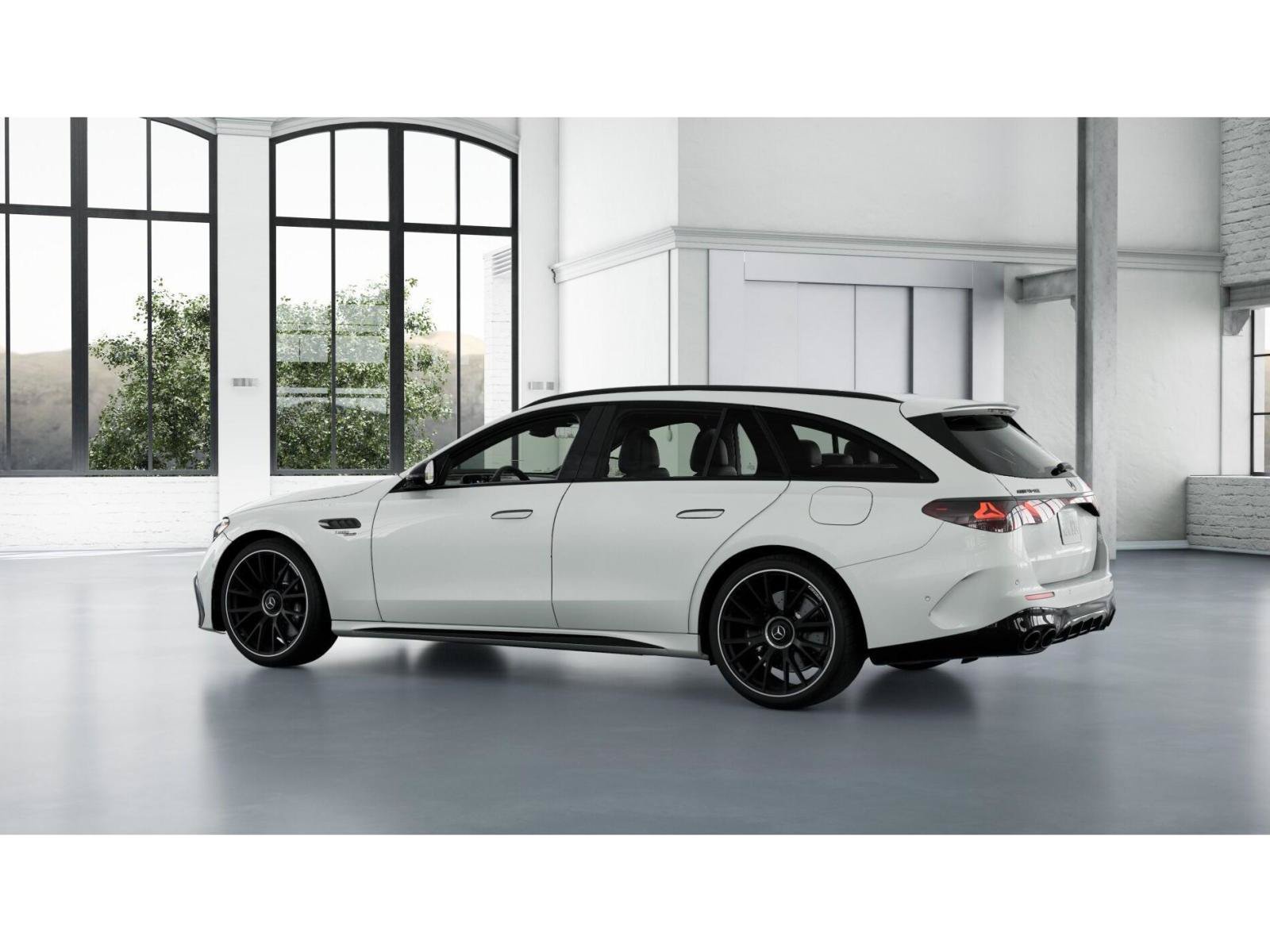 New 2027 MANUFAKTUR Moonlight White Metallic Mercedes-Benz AMG® E 53 Hybrid Wagon image 31